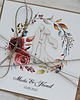 kartki scrapbooking Stylowa kartka ślubna z kopertą