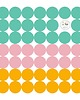 naklejki ścienne do pokoju dziecka Zestaw naklejek Mini Dots happy tone 40x40 cm
