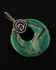 wisiory Ina - duży wisior wire-wrapping z agatem