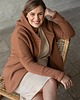 bluza z kapturem damska Peleryna do zadań specjalnych Cynamon