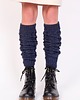 rękawiczki damskie Getry lub rękawki w warkoczowy wzór - jeans