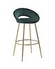 stołki Krzesło Barowe Hoker Aksamitny Sombre Green