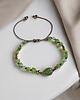 bransoletki z kamieni naturalnych ZDROWIE i DŁUGOWIECZNOŚĆ - nefryt - liściasta bransoletka