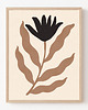 plakaty Plakat modern, beżowy kwiat, modern, boho plakat