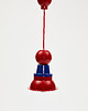 lampy wiszące Fern Flower Lamp Red & Ultramarine2