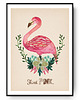 plakaty FLAMING ilustracja drukowana