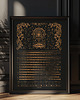 plakaty Plakat Kalendarz Faz Księżyca 2025 Black format 40x50cm