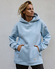 bluza z kapturem damska Bluza z kapturem BŁĘKIT NIEBA