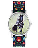 zegarki damskie Zegarek - Czarny koń 2 - folk czarny, nato