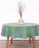 obrusy i serwetki Obrus okrągły medium linen EUCALYPTUS GREEN
