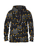 bluzy męskie Męska Bluza z kapturem DR.CROW Cats Orange