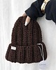 czapki damskie Gruba wełniana czapka beanie 100% wełna handmade