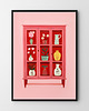 plakaty Różowy plakat - plakat/ilustracja