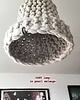 lampy wiszące Wisząca lampa z wełny w grubym spocie