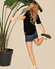 t-shirt damskie T-SHIRT Peace BLACK