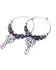 kolczyki - inne Alloys Collection flower vol. 9 /ruby/ - kolczyki