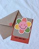 kartki scrapbooking Flower Power. Hippie zaproszenia urodzinowe