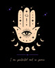 plakaty Plakat joga - HAMSA PROTECTION