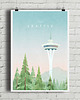 plakaty Seattle - vintage plakat art giclee