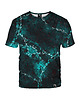 t-shirty męskie Męski T-shirt DR.CROW Marble Turkus