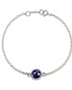 bransoletki srebrne Aura - Bransoletka srebrna z lapisem lazuli