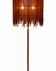 lampy podłogowe Duńska lampa podłogowa lata 60.  Tek, mosiądz i drewno  Vintage  2x E27