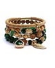 bransoletki z kamieni naturalnych Emerald and  sand vol. 7 /28.06.22/ -  set
