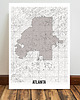 plakaty Atlanta mapa plakat  50x70 cm / A3 / A4