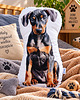 poduszki do pokoju dziecka Poduszka piesek przytulanka piesek doberman maskotka pluszowy doberman
