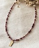 chokery Naszyjnik Choker WINE granat