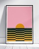 plakaty Plakat abstrakcyjny, abstrakcja, geometria - Zachód Słońca, Sunset