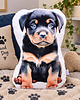 poduszki do pokoju dziecka Poduszka piesek przytulanka rottweiler piesek maskotka pluszowy rottweiler