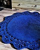 dywany Okrągły dziergany dywan ,dywan sznurkowy 110cm