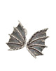 kolczyki srebrne Kolczyki smocze Dragon Wings z ciemnego srebra