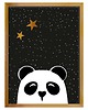 obrazy i plakaty do pokoju dziecięcego Obrazek Funny Band panda 30x40cm