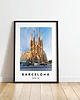 plakaty PLAKAT travel poster Barcelona zdjęcie personalizacja prezent dla niej