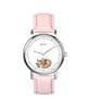 zegarki damskie Zegarek  mały - Lisek - skórzany, pudrowy róż