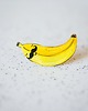 biżuteria męska Przypinka z wąsatym Bananem