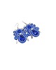 kolczyki soutache Kobaltowo-srebrne kolczyki sutasz - kolekcja Angel