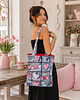 torby na zakupy Torba na zakupy torba shopper shopperka torba zakupowa retro serca