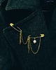 broszki Broszka handmade na agrafce złota biżuteria artystyczna slow fashion
