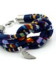 bransoletki - inne Bransoletka BOHO GIPSY KNOT WITH FEATHER