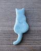 magnesy Ceramiczny magnes kot turkusowy w kropki