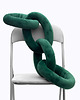 poduszki supły Poduszka Łańcuch, Chain Pillow Zielona Butelkowa