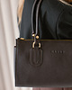 torby na ramię Perfect bag - skórzana torebka - brąz ciemny