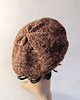 czapki damskie Agata - beret zrobiony na drutach