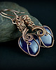 kolczyki wire wrapping Kolczyki wire wrapping z ametystem