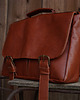 torby na ramię Teczka Skórzana Karmelowa Unisex Laptop A4