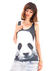 t-shirt damskie Panda tank-top