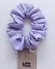 gumki do włosów 100% len, gumka/scrunchie/lila